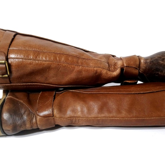 Lucky Brand Brown Leather Knee High Boots 6.5M - Picture 8 of 8